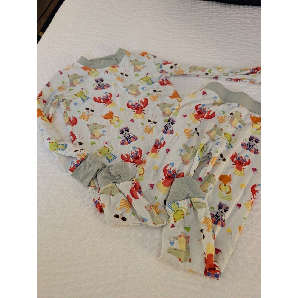 Bayou Belles & Beauxs Cajun Critters Summertime Bamboo Two-Piece Jammies 12-18